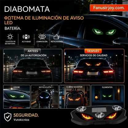 【Compra 1 y llévate 1 gratis】2 artículos por 26 euros.🚗👀 Luz de advertencia LED solar para coche | Capta toda la atención y mejora la seguridad al volante: inalámbrica, con detección automática y aplicación universal ✨