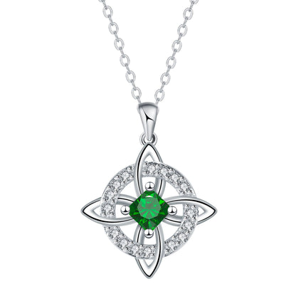 ✨🔮Collar místico de nudo de bruja con piedra de nacimiento 💞 Protege a tus seres queridos