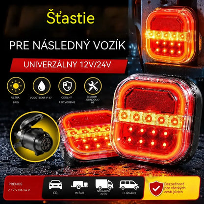 🚦【Univerzálne 12 V / 24 V】🚦 LED svetlo na príves