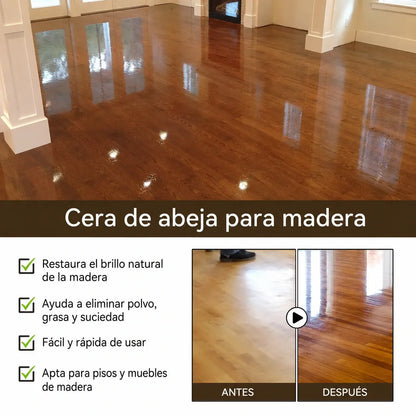 [Compra 1 y llévate 1 gratis] 🔥Spray de cera de abeja natural micromolecular para el cuidado de muebles, mantenimiento y pulido de suelos.