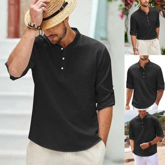 😍 Éxito en ventas 🔥 [M–3XL] Camisa transpirable para hombre — Cómoda y versátil