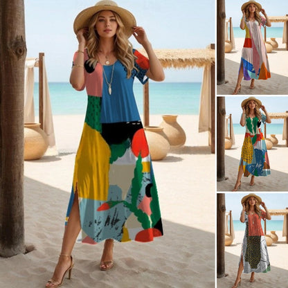 🔥✨【S-3XL】2025, la modă nouă elegantă casual rochiei, potrivită pentru vacanța la mare.