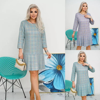 💜💚【S-5XL】Vysoko kvalitné módne šaty 3834918