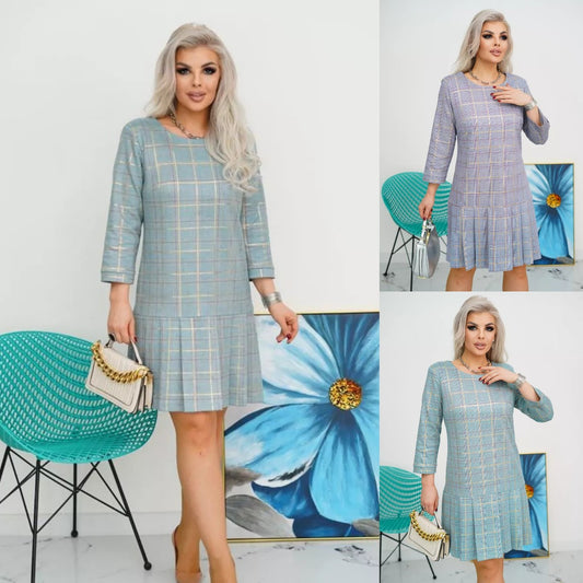 💜💚【S-5XL】Vysoko kvalitné módne šaty 3834918