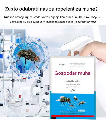 🦟Posebno dizajniran za ubijanje komaraca i muha na farmama, jedno pakiranje ubija buhe/skakavce/žohare/muhe/komarce!