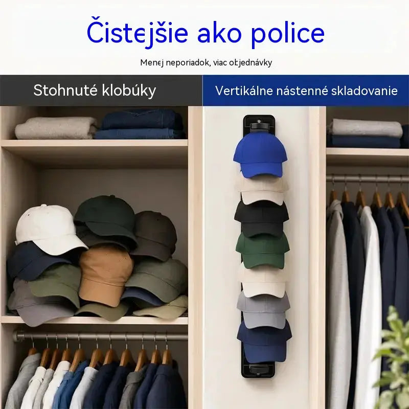【2 kusy】Priestorovo úsporný organizér na klobúky