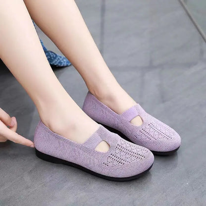 -40% OFF【Tallas 35-41】Zapatos planos cómodos y transpirables para el verano, adecuados para personas de mediana edad y mayores.