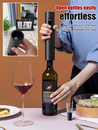 🍷Juego de abridor de vino eléctrico🎁 Regalo perfecto para alguien que ama el vino.