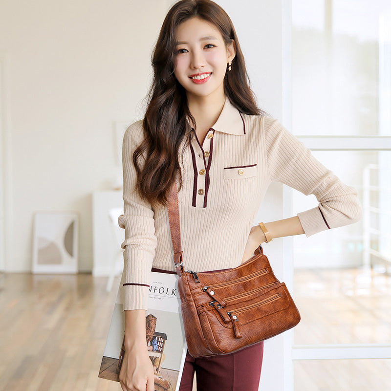 🔥🔥【Časově omezená sleva】 Dámská módní taška přes rameno z měkké kůže v novém stylu