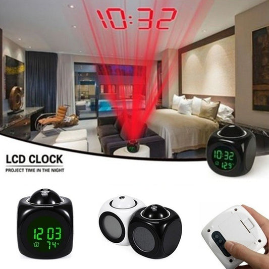 【¡Novedad para 2026!】⏰ Reloj proyector multifunción — hora, alarma, temperatura y clima en tu pared o techo