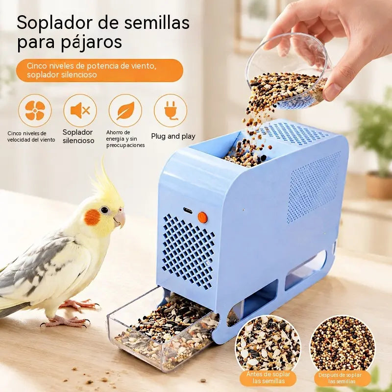🐦🌿Limpiador de semillas para pájaros: elimina rápidamente las cáscaras vacías para obtener un alimento más limpio.