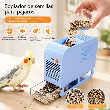 🐦🌿Limpiador de semillas para pájaros: elimina rápidamente las cáscaras vacías para obtener un alimento más limpio.
