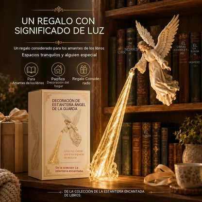 🎃🔥 Luz LED decorativa de ángel 3D | Decoración de estantería iluminada de fantasía