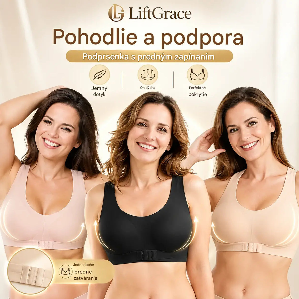 🎉Kúpte jeden a druhý získate zadarmo⚡ 【M-2XL】Podprsenka bez kostíc so zapínaním vpredu a prekríženým chrbtom: koriguje držanie tela a poskytuje maximálnu oporu i pohodlie.
