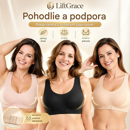 🎉Kúpte jeden a druhý získate zadarmo⚡ 【M-2XL】Podprsenka bez kostíc so zapínaním vpredu a prekríženým chrbtom: koriguje držanie tela a poskytuje maximálnu oporu i pohodlie.