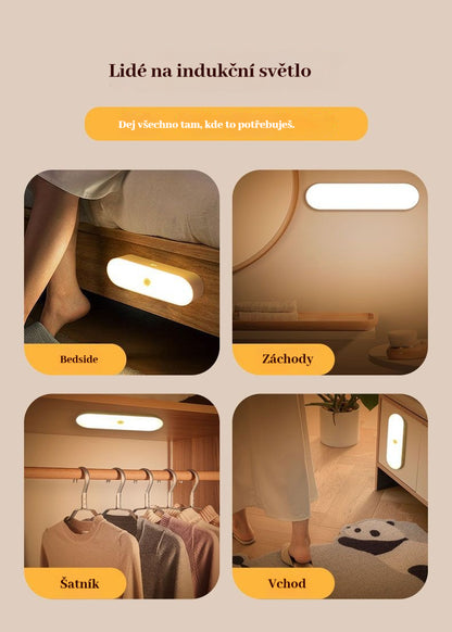 🏡💡【Kupte 1 a dostanete 1 zdarma】Bestseller inteligentní LED světlo s detekcí pohybu, snadno se nabíjí a je praktické