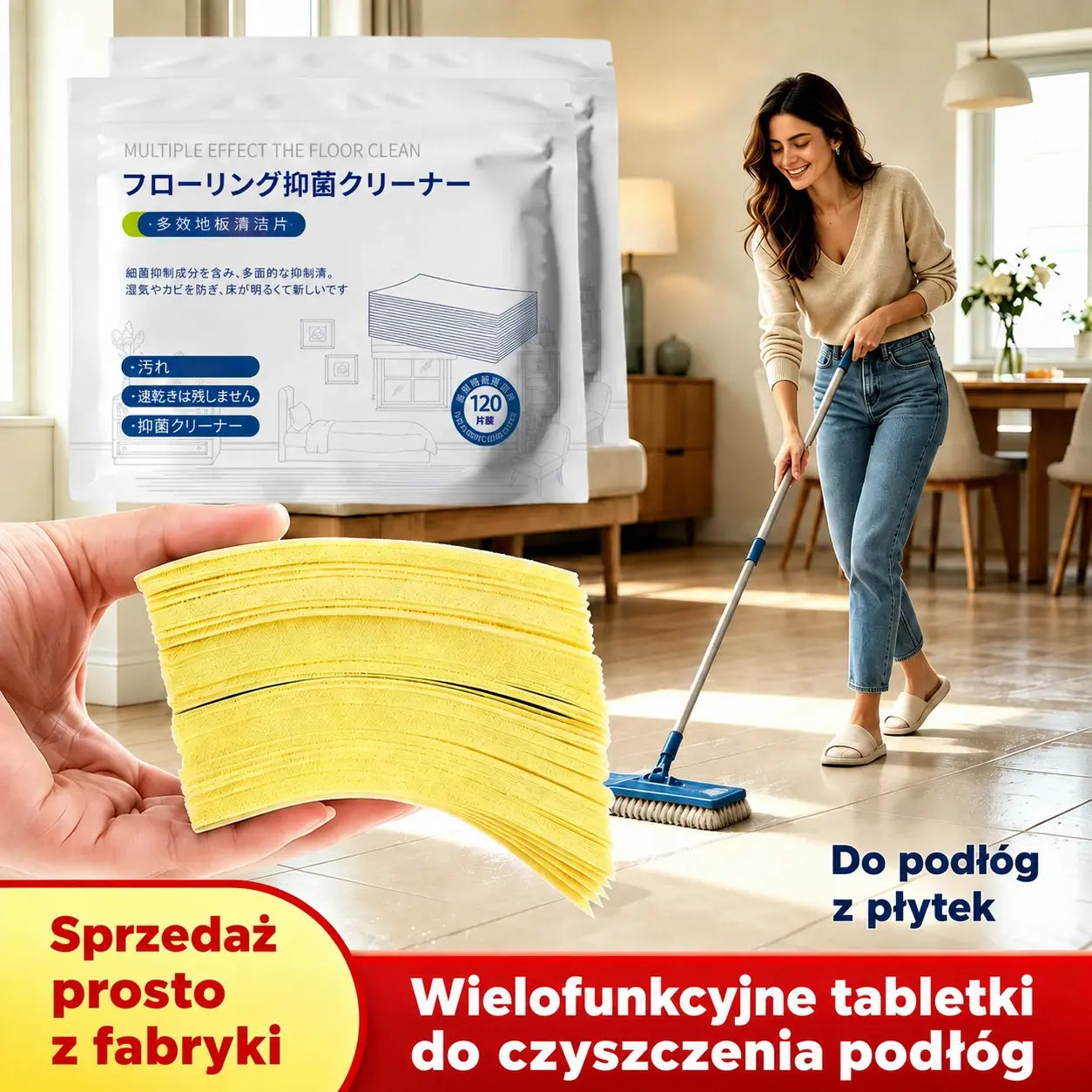 🧹 Skoncentrowane uniwersalne tabletki czyszczące – opakowanie 240 sztuk | Kup 1, a drugi otrzymasz GRATIS
