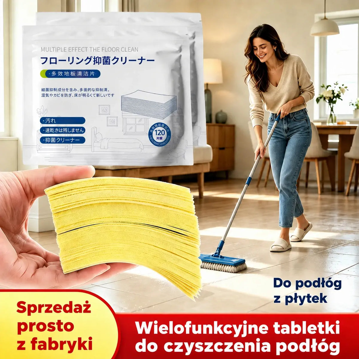 🧹 Skoncentrowane uniwersalne tabletki czyszczące – opakowanie 240 sztuk | Kup 1, a drugi otrzymasz GRATIS