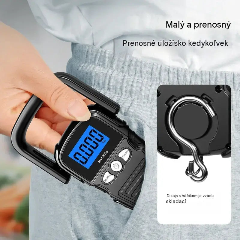 🔥 Mini prenosná elektronická váha s nosnosťou 60 kg 😆