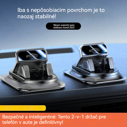 🔥【Obmedzený čas 50% ZÝVA】🚗 Bezpečné a inteligentné: Definitívny 2-v-1 autový držač telefónu! 🚗