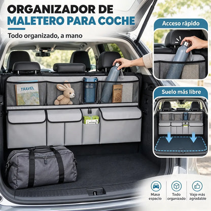 Oferta limitada: -49%🚗 Organizador colgante para el maletero – ¡Libera espacio en el suelo del maletero y mantén todo organizado! ✨📦