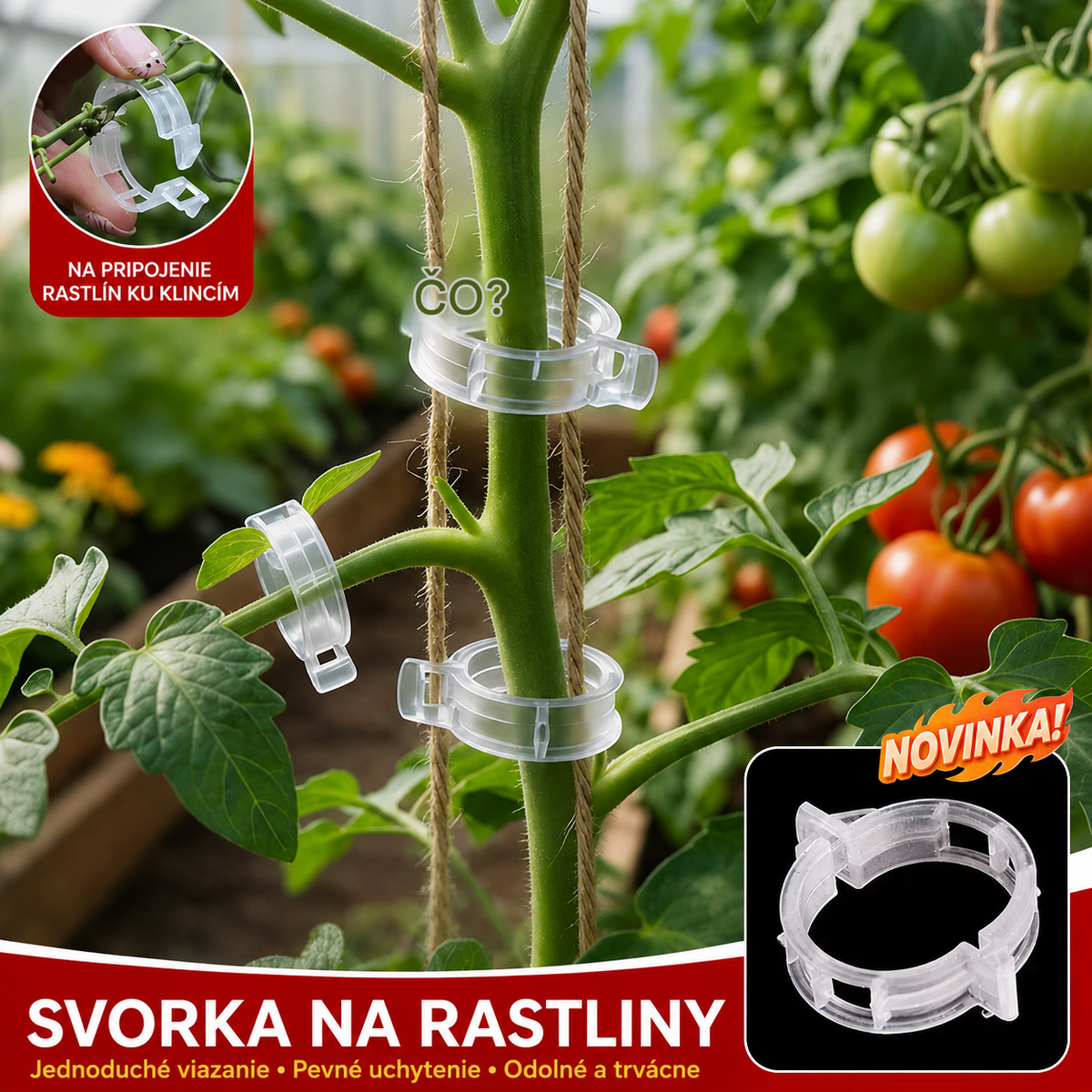 🌱【1 sada 200 🍅 】Pamätáte si na časy, keď vašu záhradu rozdrvilo ovocie? S týmito klipmi sa dá podoprieť všetko.