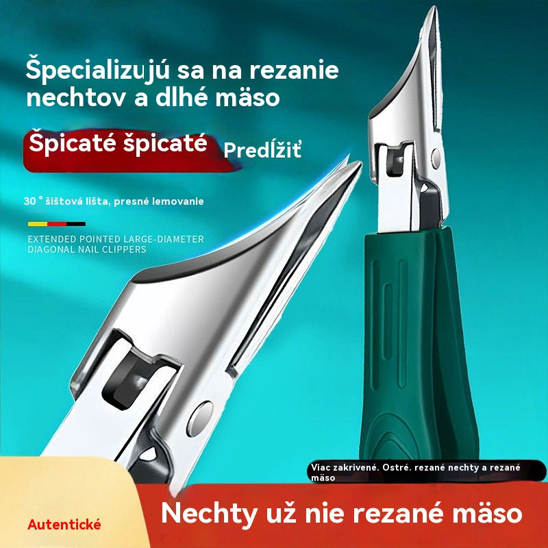 🔥💅✂️ Nožnice na nechty s protišmykovou úpravou a 25° skoseným okrajom (sada 3 kusov)