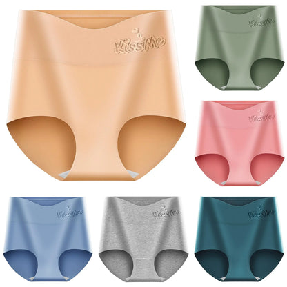 💖【🔥6 unidades por 29 EUR】Bragas de cintura alta con efecto realce de glúteos, confeccionadas en algodón de la más alta calidad ✨️ (45-105 kg)