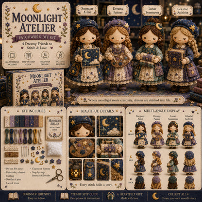 🎁Último día: ¡Disfruta de un 49% de descuento! 🧵 Kit de patchwork para armar en miniatura de la serie Garden Companions  en miniatura.