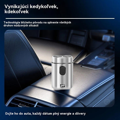 🧡Mini prenosný elektrický holiaci strojček s magnetickými vodotesnými dvojitými čepeľami