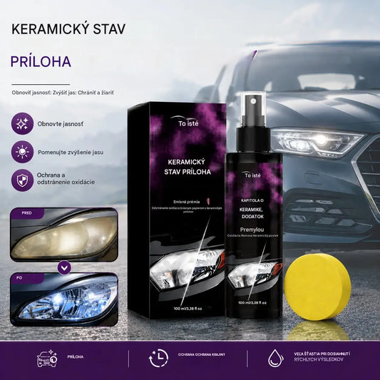 【2 sady 27 €】Súprava na starostlivosť o svetlomety: Denné čistenie, leštenie a renovácia svetlometov auta.