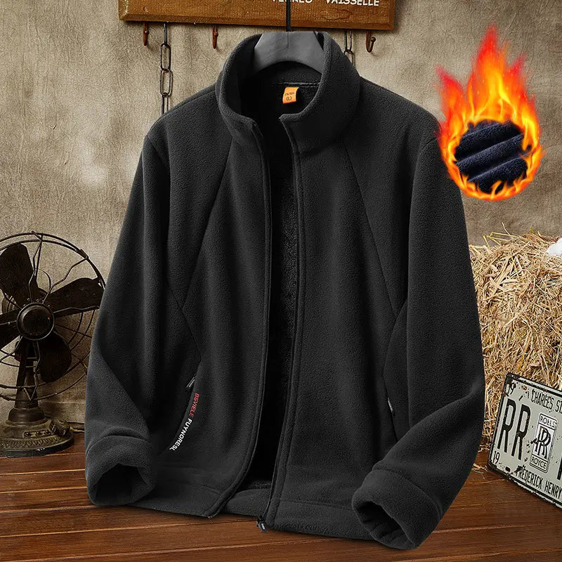 💥【M-5XL】Chaqueta de mezcla de lana gruesa para hombre — Cálida y cómoda, disponible en tallas grandes — Ideal para otoño e invierno