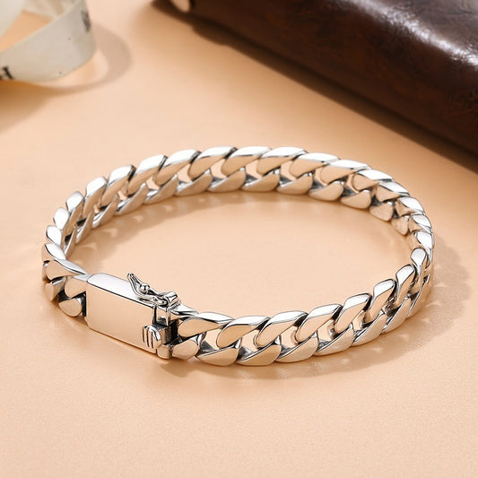 ✨✨【Compra 1 y llévate 1 gratis】Pulsera de plata de moda 2025 para hombre y mujer, pulsera de pareja
