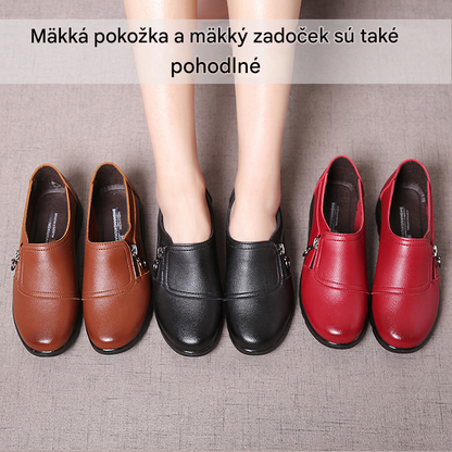 🔥👟【Veľkosti 35-41】Pohodlná dámska obuv vyrobená z pravej kože s mäkkou, protišmykovou a odolnou podrážkou. Zaručená kvalita.