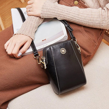 🔥👜[Časovno omejena promocija] 💖2026 nova mini večnamenska modna torba za čez ramo iz pravega usnja, majhna in izvrstna