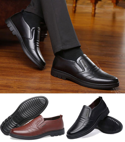 👞【39-44】Pánske kožené biznis topánky na voľný čas.3716658