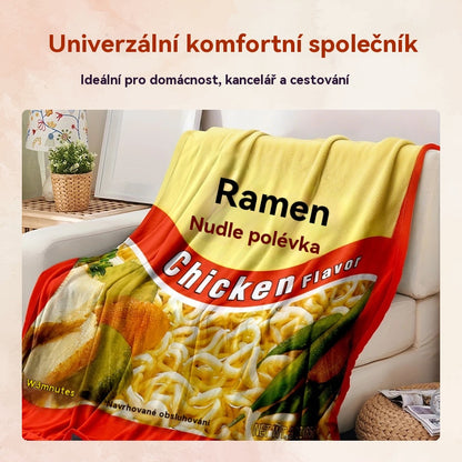 🔥Umělecky potiskaná měkká flanelová bytová dekorace