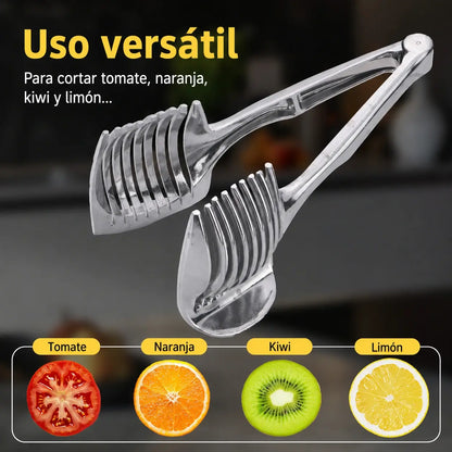 🍅 Cortador Manual de Cocina de Acero Inoxidable | Guía para Cortes Uniformes de Tomate, Limón, Cebolla y Más