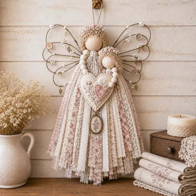 🔥ÚLTIMO DÍA 50% DE DESCUENTO - Kit DIY para colgar tela de ángel - Cose una pequeña bendición que perdurará para siempre