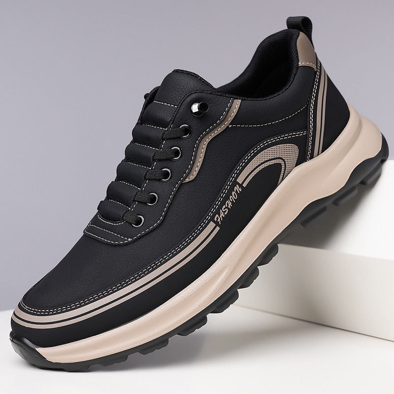 [39-45] Zapatillas de piel impermeables y antimanchas con suelas suaves y cómodas de llevar.