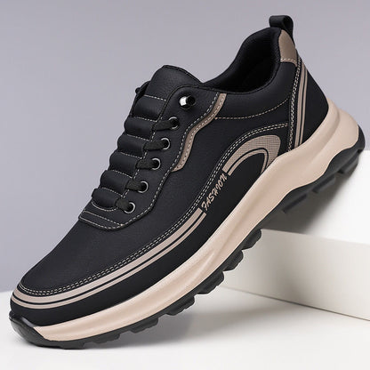 [39-45] Zapatillas de piel impermeables y antimanchas con suelas suaves y cómodas de llevar.