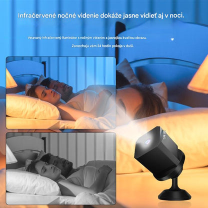 🏠📹🕵️🔥Malá štvorcová kamera, inteligentná kamera s vysokým rozlíšením, bezdrôtové diaľkové monitorovanie domácnosti cez WiFi