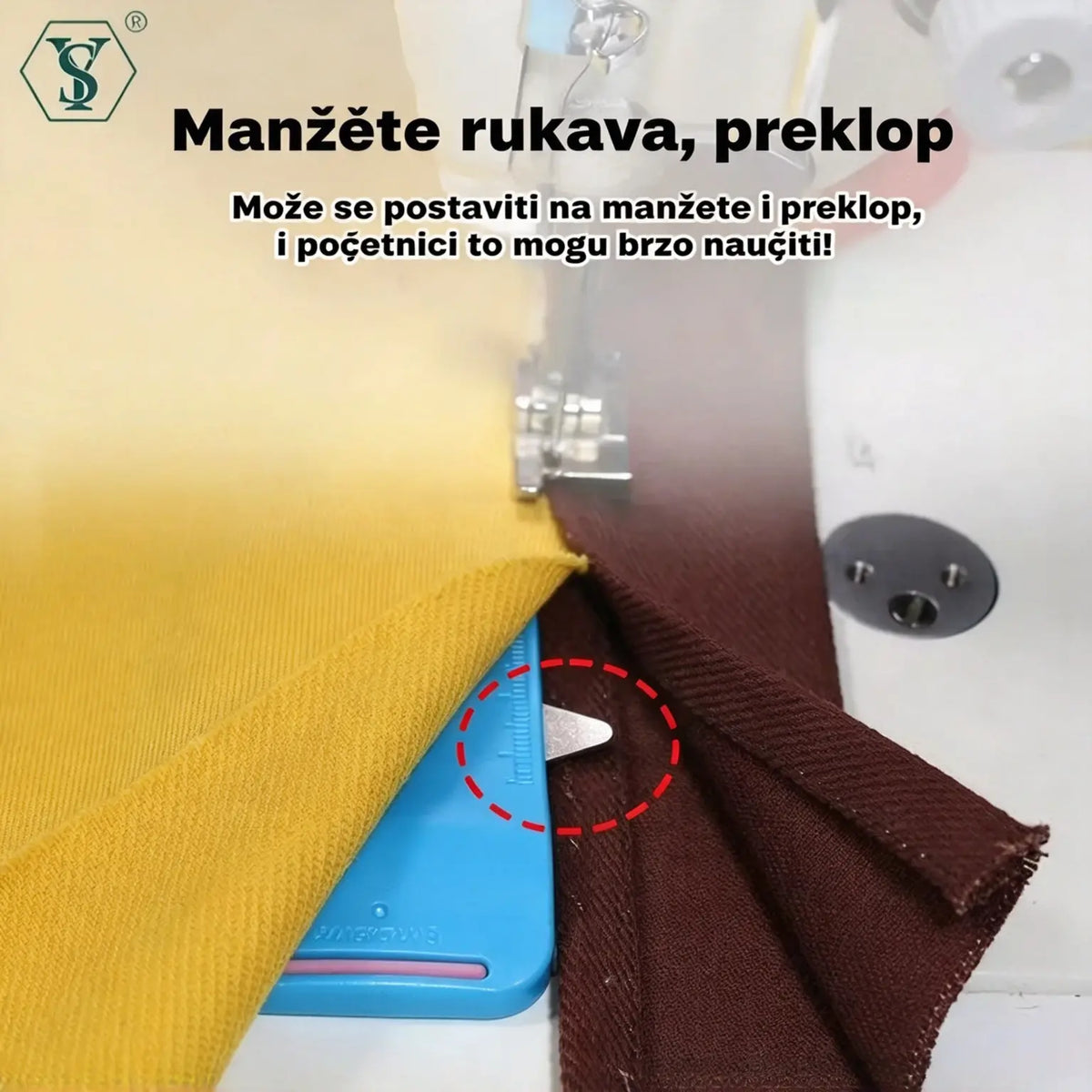 🧵 Vremenski ograničen popust: pakiranje od 2 komada ✨ Vodilica za šivanje i rasparač – 3 u 1, precizno i prijenosno ✂️