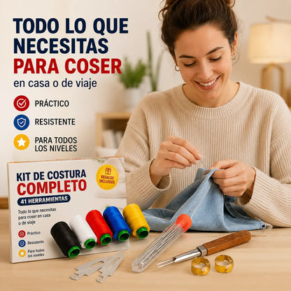 🧵🧰 Kit completo de costura 41 en 1 – práctico, resistente y fácil de usar en casa
