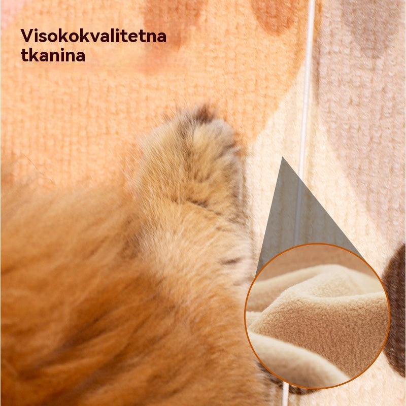 🏆🔥 Najprodavaniji | Zidna vertikalna grebalica za mačke – bez ugradnje