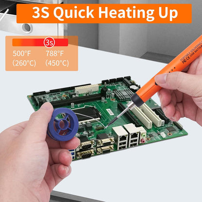 🔥🧰 Soldador inalámbrico portátil recargable por USB, kit de soldadura y reparación