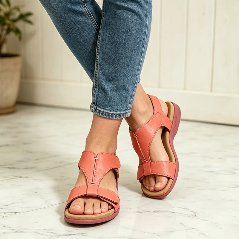 【Tallas 36-43】Sandalias de verano con suela blanda y soporte de arco, casuales y cómodas.