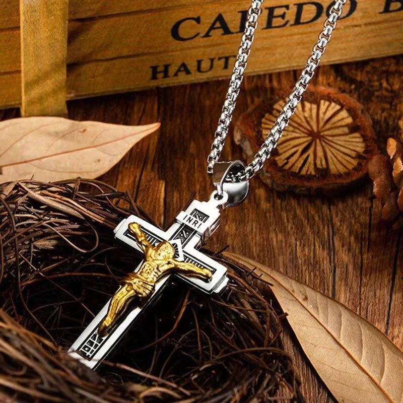 ✨Kúp jeden a druhý zadarmo【Časovo obmedzená ponuka】✝️ Náhrdelník s Ježišovým krížom — ✝️ Tento kríž je symbolom Ježiša Krista.