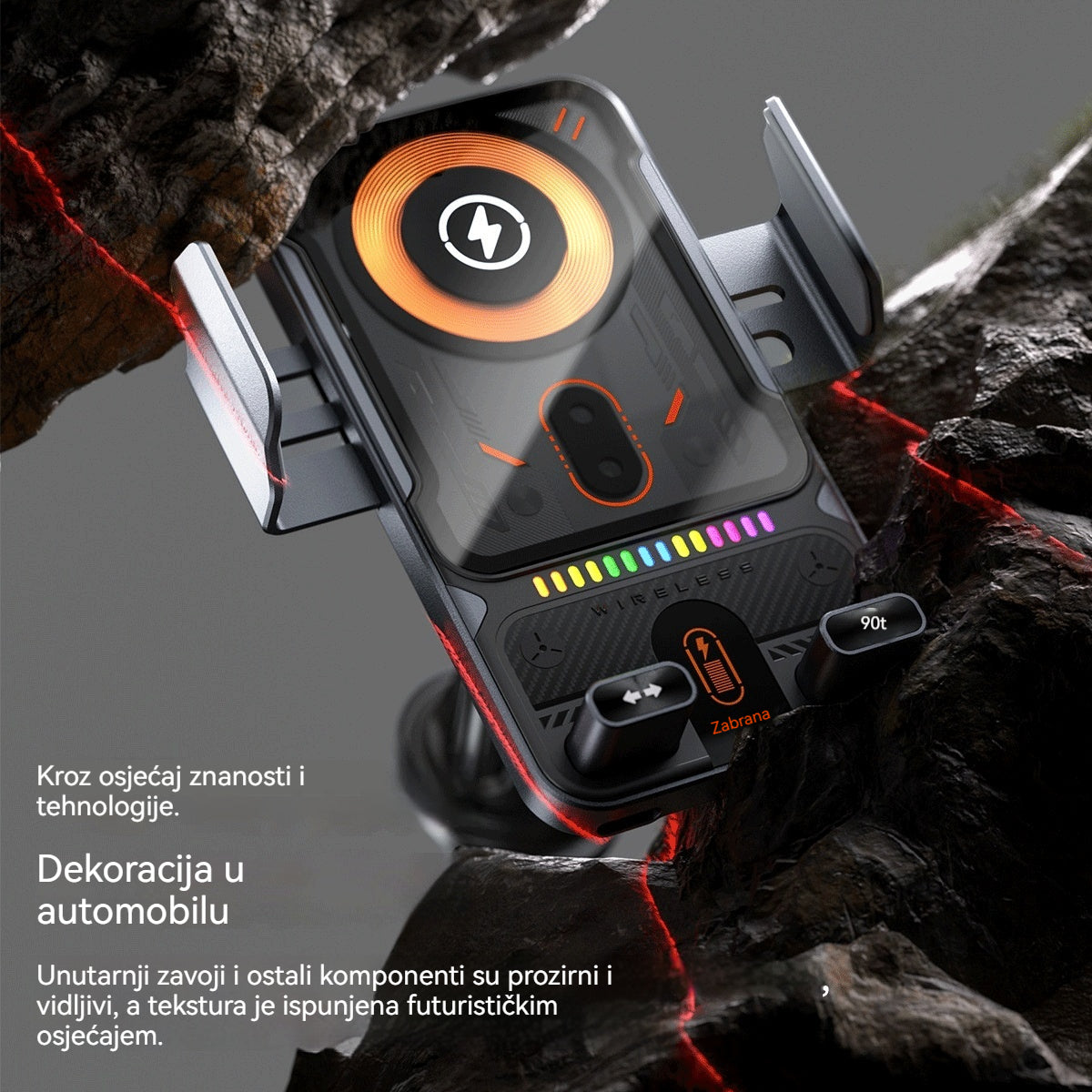 2026 Novo auto postolje za bežično brzo punjenje