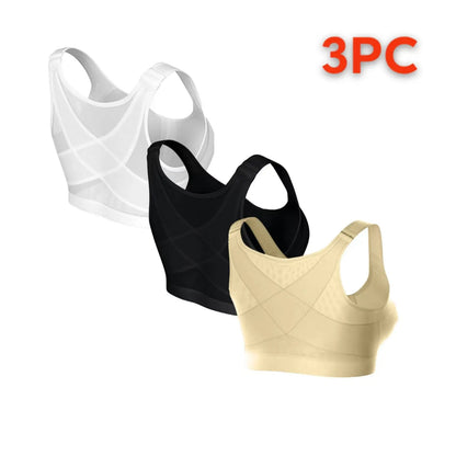 🔥Compra 1 y llévate 2 gratis 【S-5XL】【3 piezas】Sujetador deportivo transpirable no elástico para mujer
